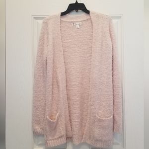 Baby Pink Fuzzy Cardigan